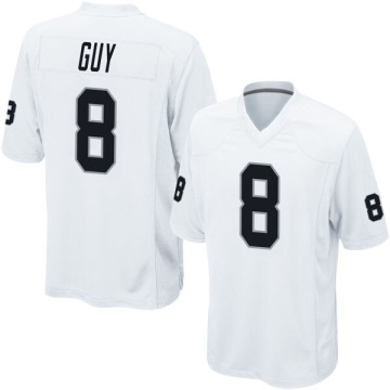 Wilson Ray Guy Youth White Game Jersey