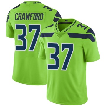 Xavier Crawford Men's Green Limited Color Rush Neon Jersey