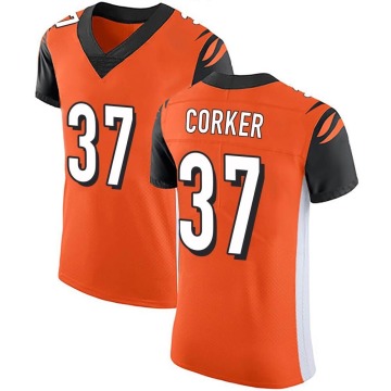 Yusuf Corker Men's Orange Elite Alternate Vapor Untouchable Jersey