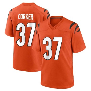 Yusuf Corker Men's Orange Game Jersey