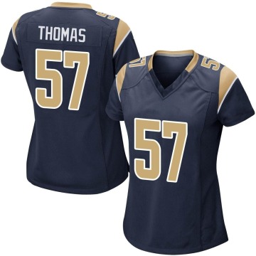 Zach Thomas Women's Navy Game Team Color Jersey