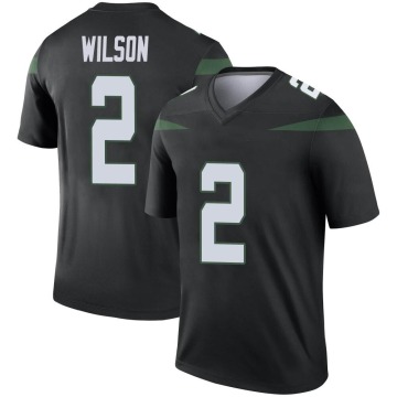 Zach Wilson Youth Black Legend Stealth Color Rush Jersey