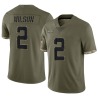Zach Wilson Youth Olive Limited 2022 Salute To Service Jersey