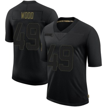 Zach Wood Men's Black Limited 2020 Salute To Service Jersey