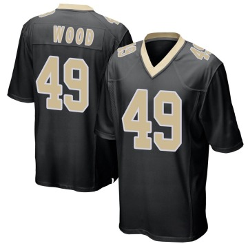 Zach Wood Youth Black Game Team Color Jersey