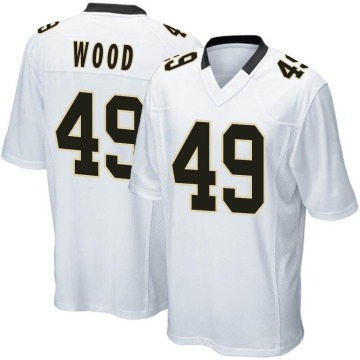 Zach Wood Youth White Game Jersey