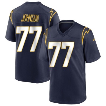 Zion Johnson Youth Navy Game Team Color Jersey